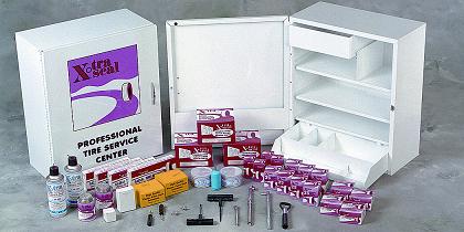 Tire Repair Cabinet with Assortment