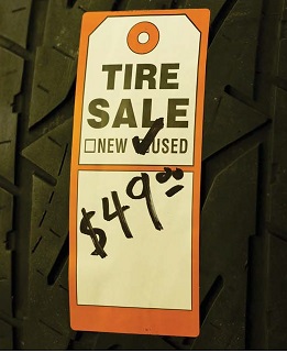 Tire Sale Labels - Roll of 250