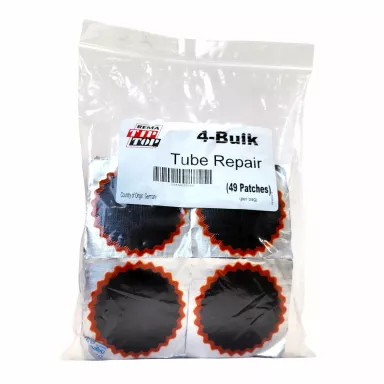 Rema Tip Top #4 -- Red Edge Tube Patch,  3" Round, Bulk Pack 49 Patches